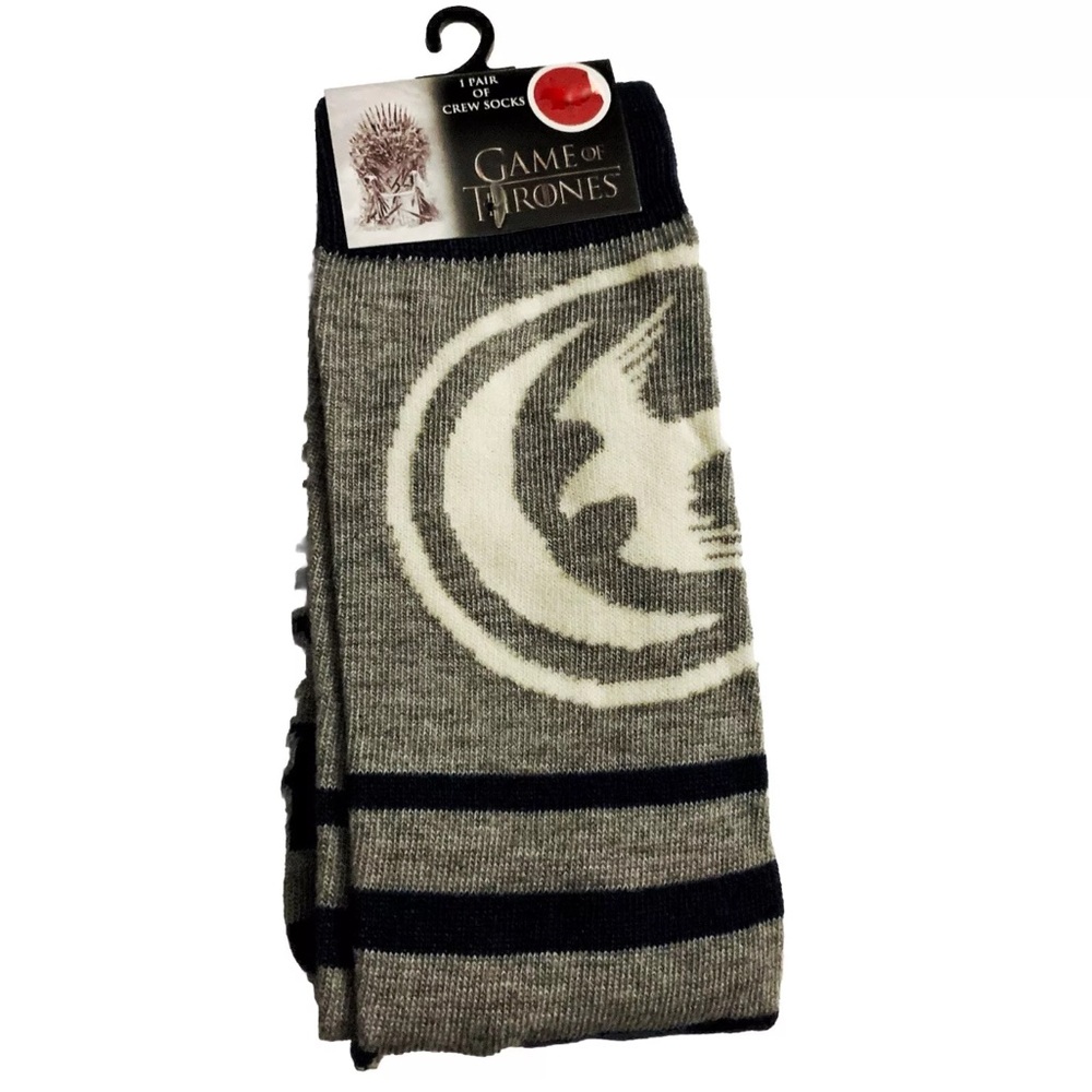 HBO Game of Thrones Iconic Printed Crew Socks Adult OS